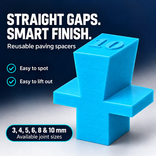 Paving slab spacers - paving, reusable